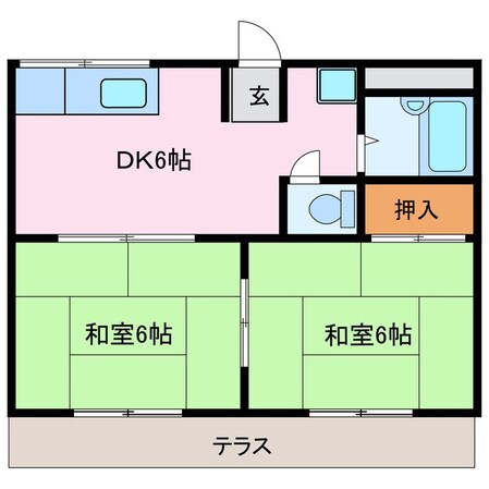 一本木ハイツの物件間取画像